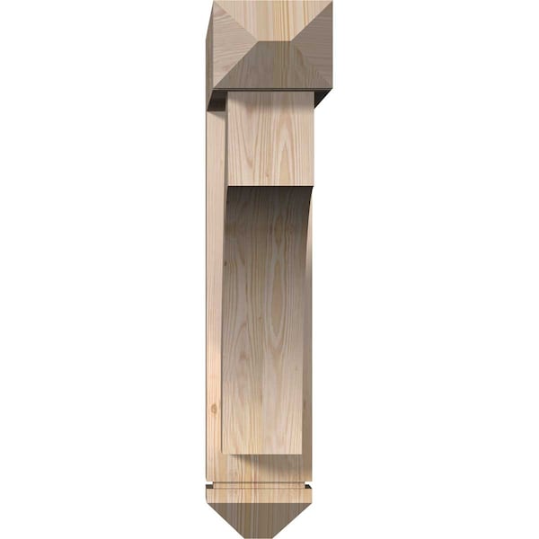 Westlake Arts And Crafts Smooth Bracket W/ Offset Brace, Douglas Fir, 7 1/2W X 36D X 36H